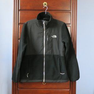 The North Face Denali jacket black TNF Polartec® fleece silver zipper Large